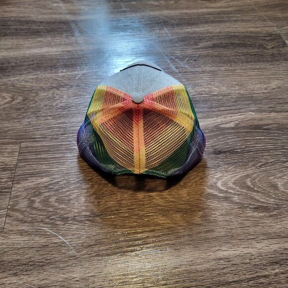 Tenessee State Flag LGBTQIA+ Gay Pride Trucker Snapback Hat - Picture 2 of 4